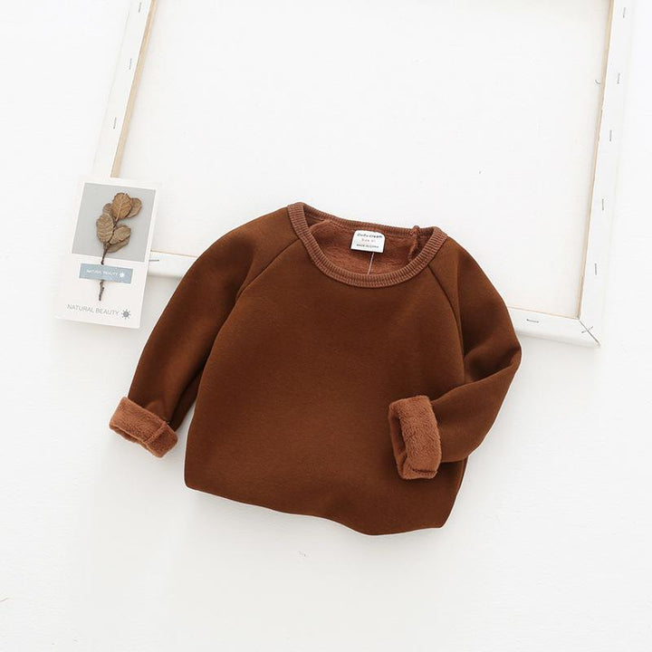 Basic Solid Colored Plush Top - MomyMall 18-24 Months / Brown