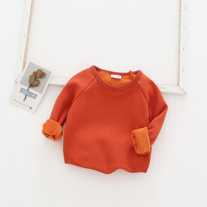 Basic Solid Colored Plush Top - MomyMall 18-24 Months / Orange