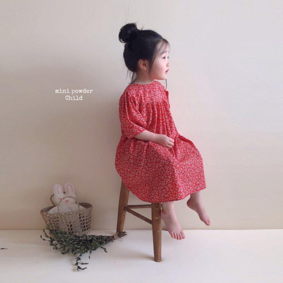 Retro Flower Long Dress - MomyMall