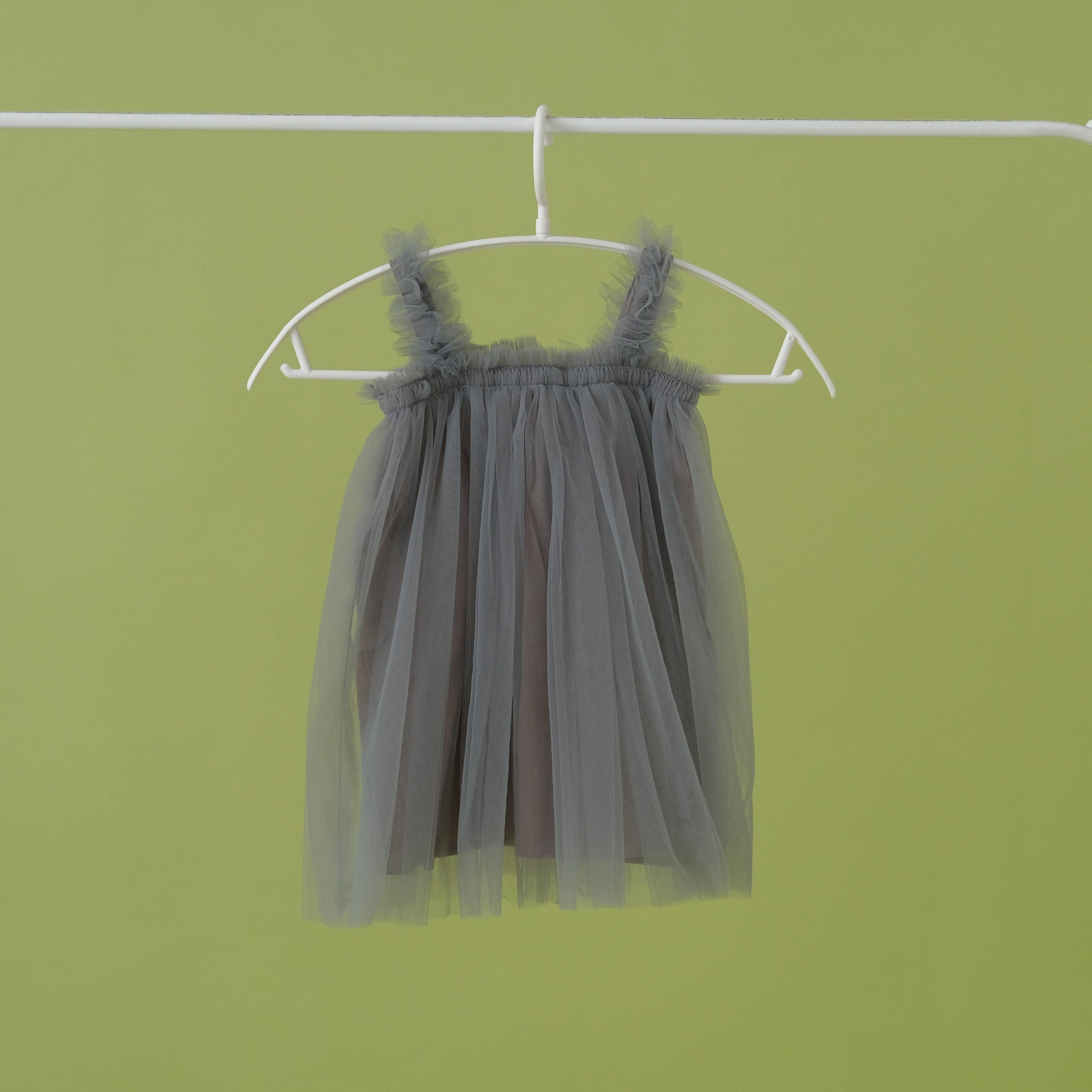 Rica Sleeveless Tulle Dress - MomyMall 18-24 Months / Gray