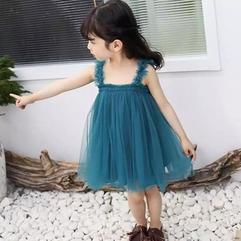 Rica Sleeveless Tulle Dress - MomyMall