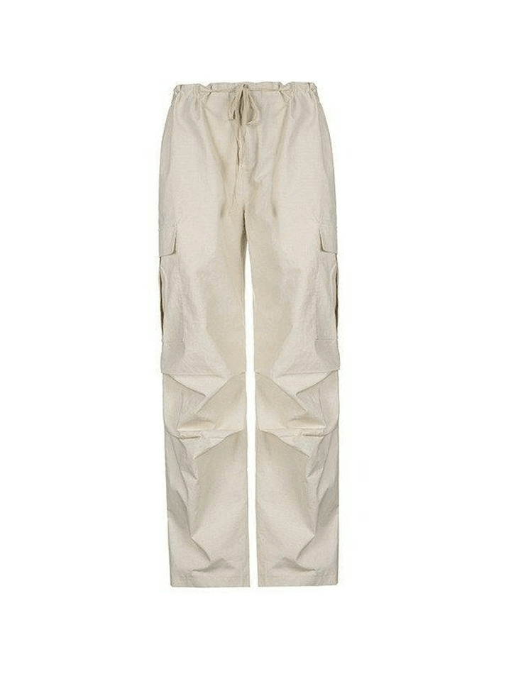 Ruched Y2K Baggy Parachute Pants - MomyMall