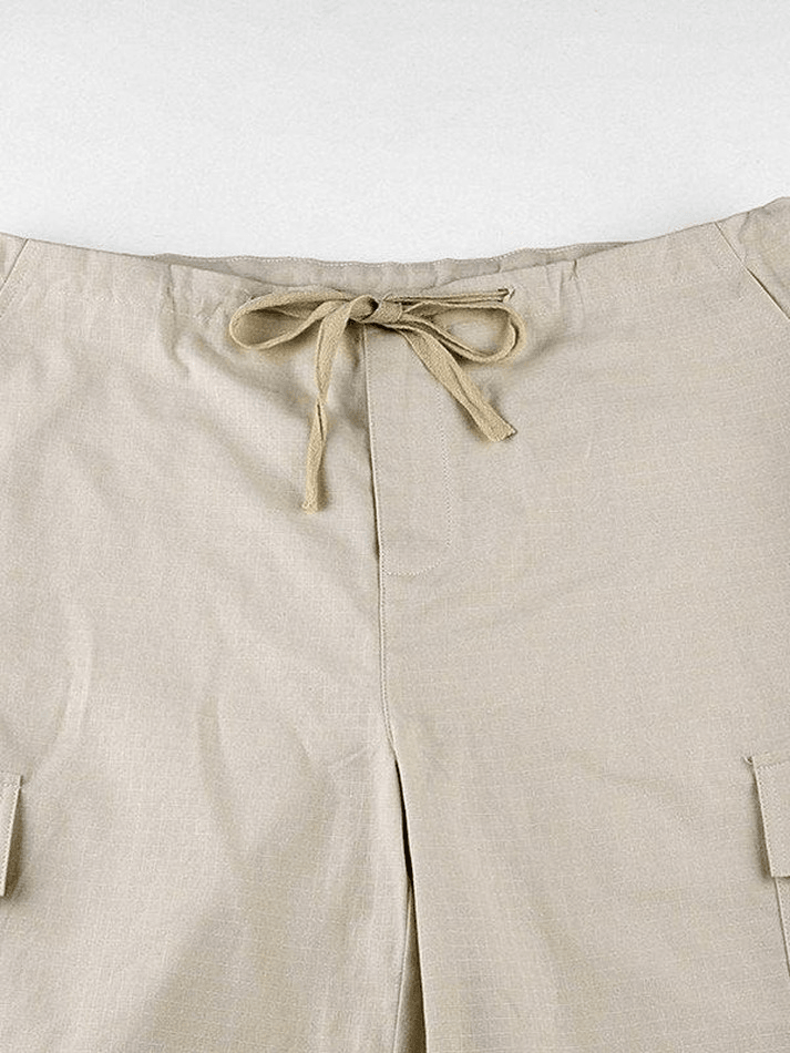 Ruched Y2K Baggy Parachute Pants - MomyMall