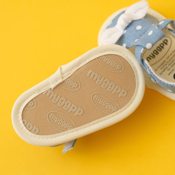 Ruffled Bow Summer Baby Sandals