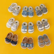 Sommer-Baby-Sandalen mit Rüschen und Schleife