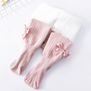 Sandra Bows Winter Plush Leggings - MomyMall 6-12 Months / Pink