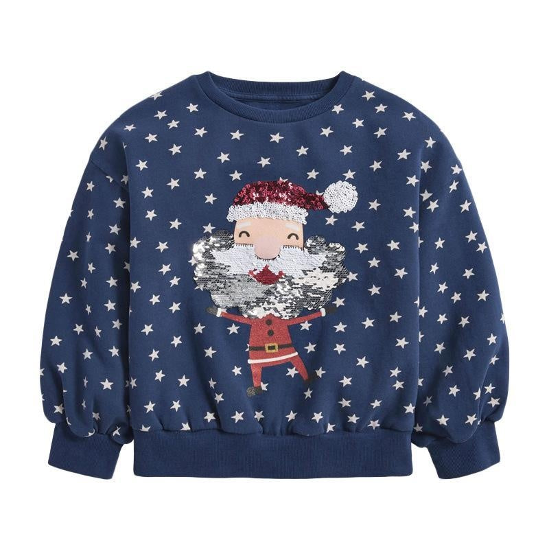 Sequined Santa Sweatshirt - MomyMall 2-3 Years