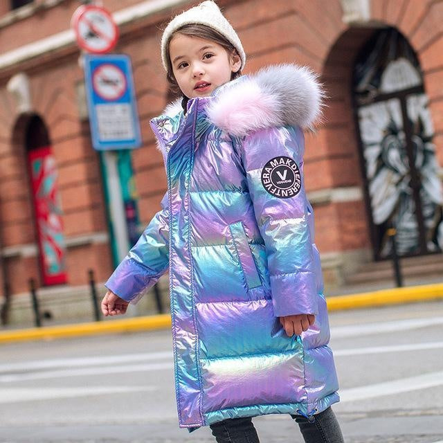 Sarah Galaxy Gradient Down Coat - MomyMall 5-6 Years / Purple