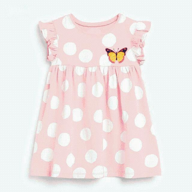 Butterfly Polka Dot Dress - MomyMall 2-3 Years