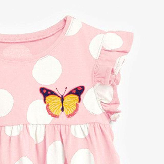 Butterfly Polka Dot Dress - MomyMall