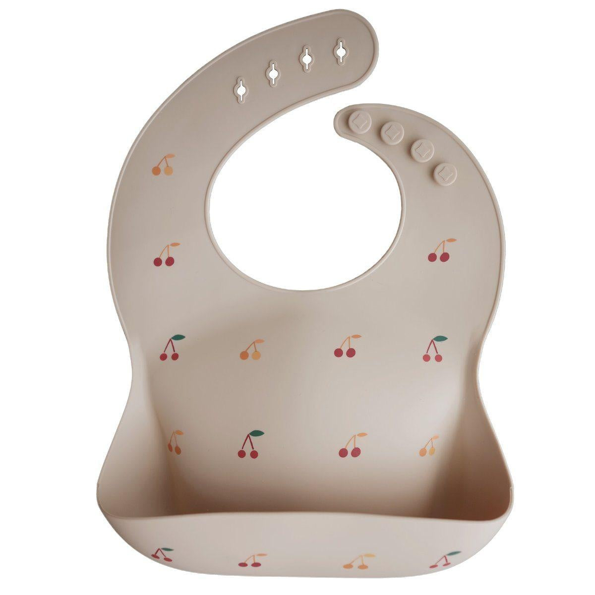 Silicone Baby Bib - MomyMall Cherries