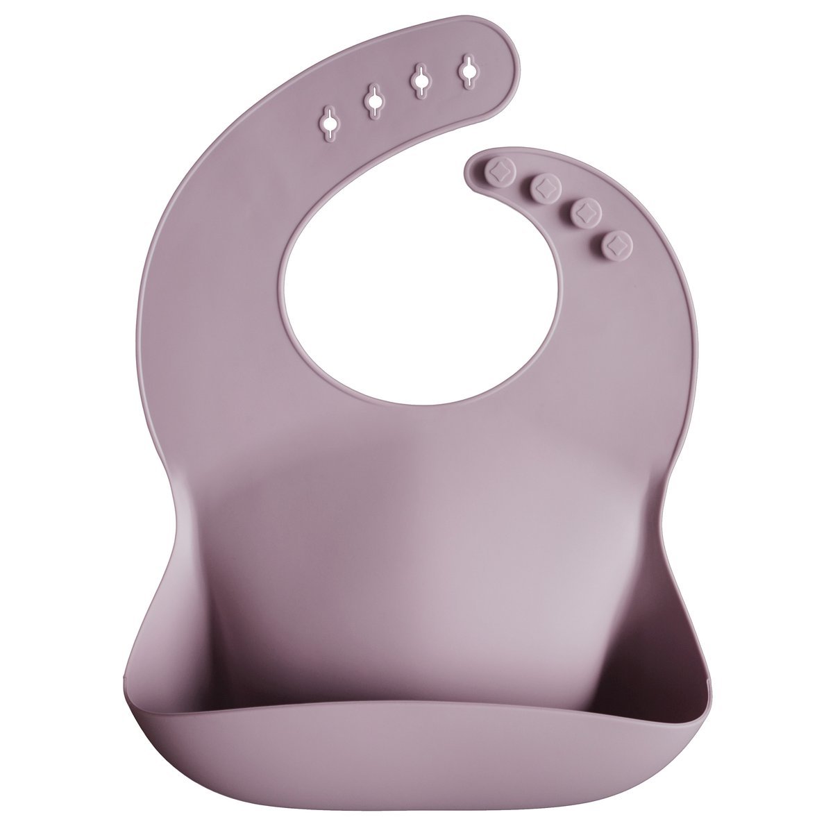 Silicone Baby Bib - MomyMall Pale Mauve