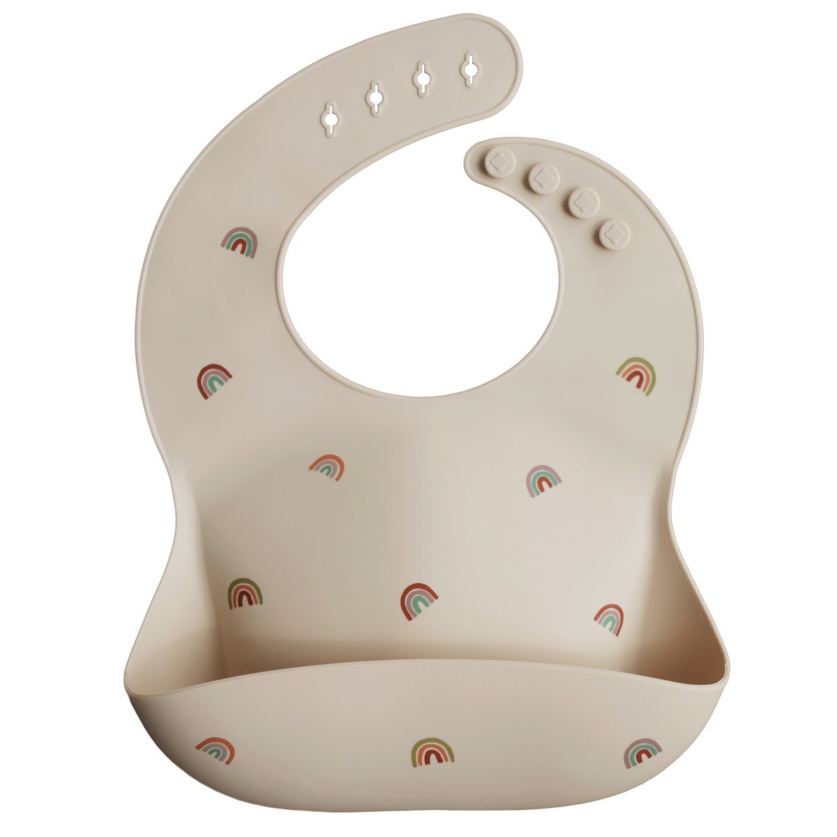 Silicone Baby Bib - MomyMall Rainbows