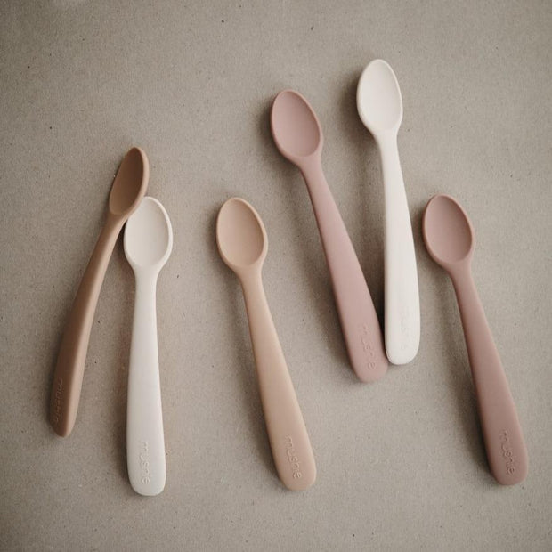 Silicone Feeding Spoons [Set of 2] - MomyMall