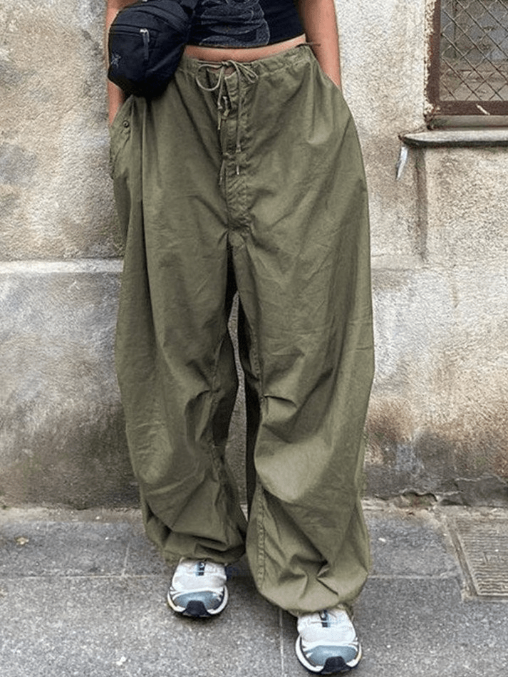 Pantalon Cargo Parachute Taille Basse Taille Amical