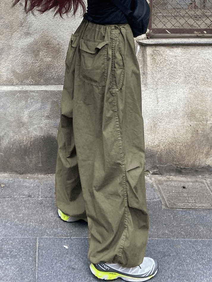 Pantalon Cargo Parachute Taille Basse Taille Amical