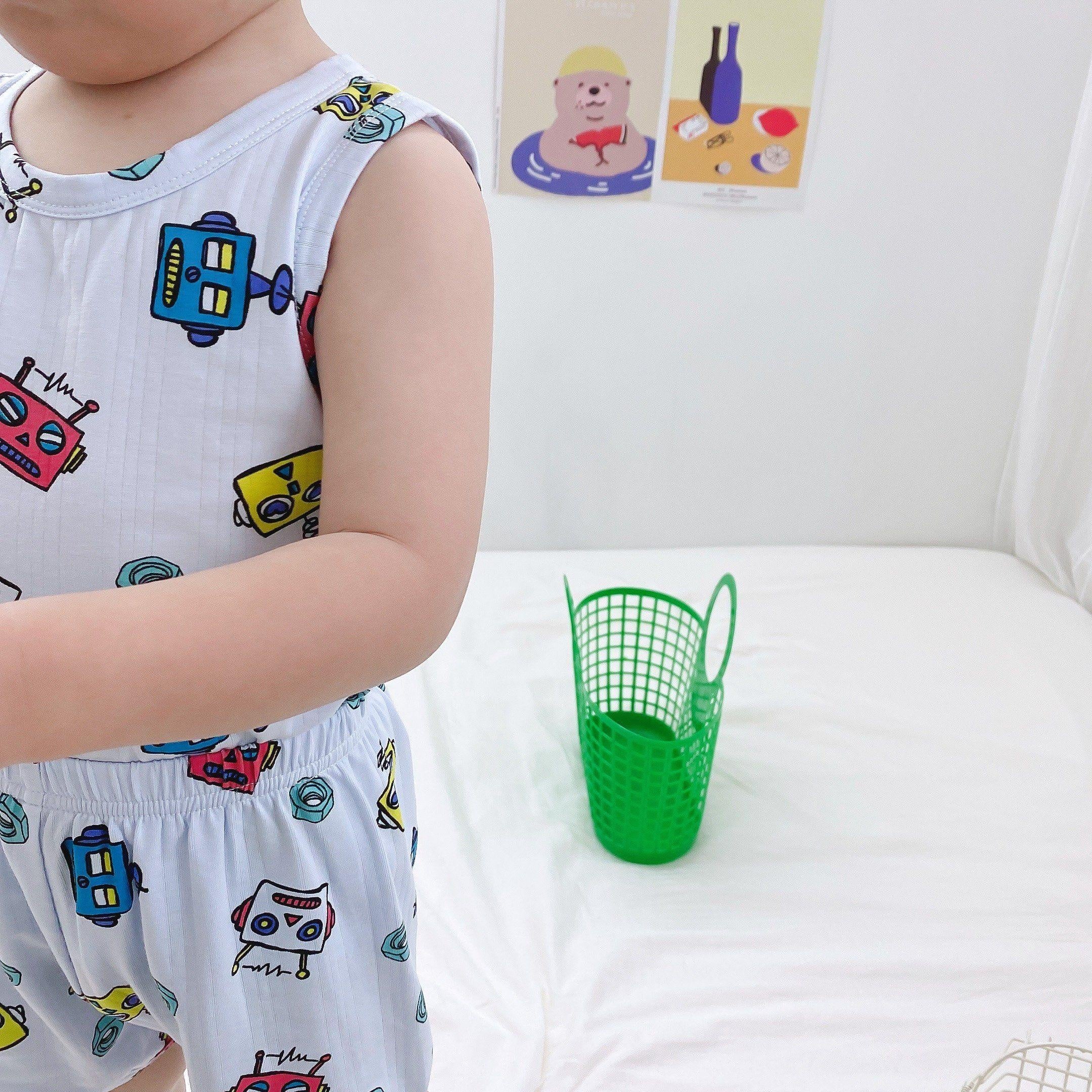 Cartoon Printed Summer Sleeveless Playset