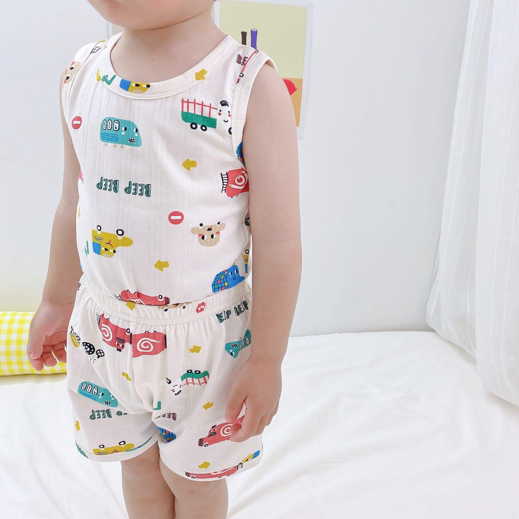 Cartoon Printed Summer Sleeveless Playset