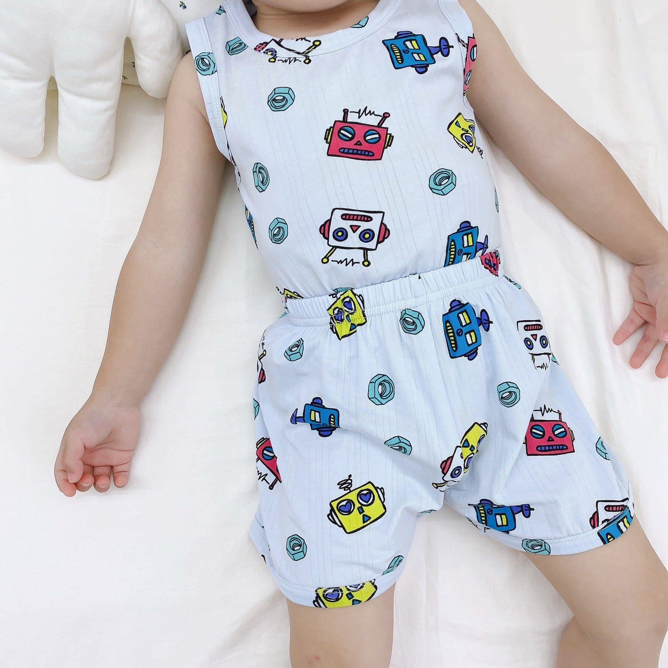 Cartoon Printed Summer Sleeveless Playset