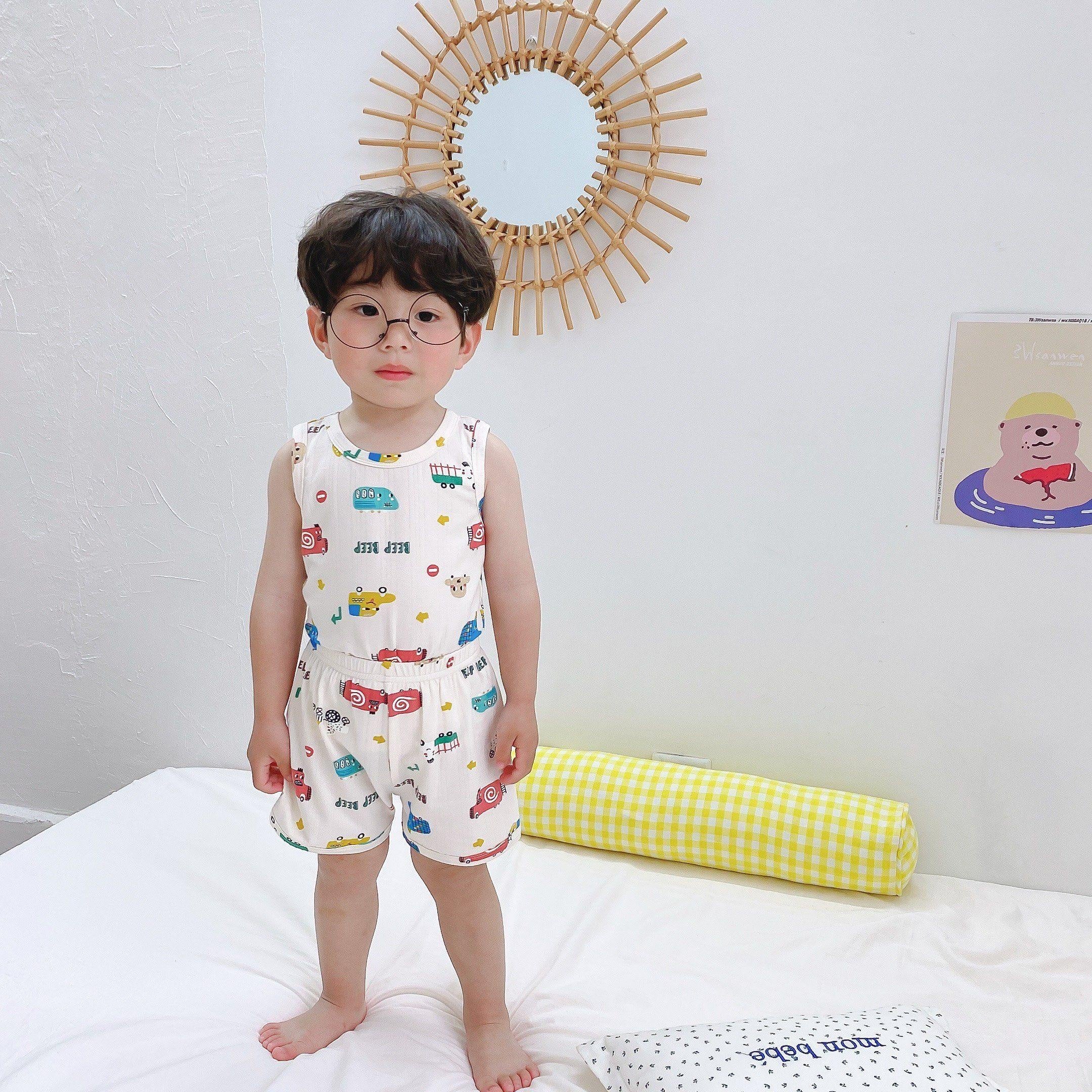 Cartoon Printed Summer Sleeveless Playset