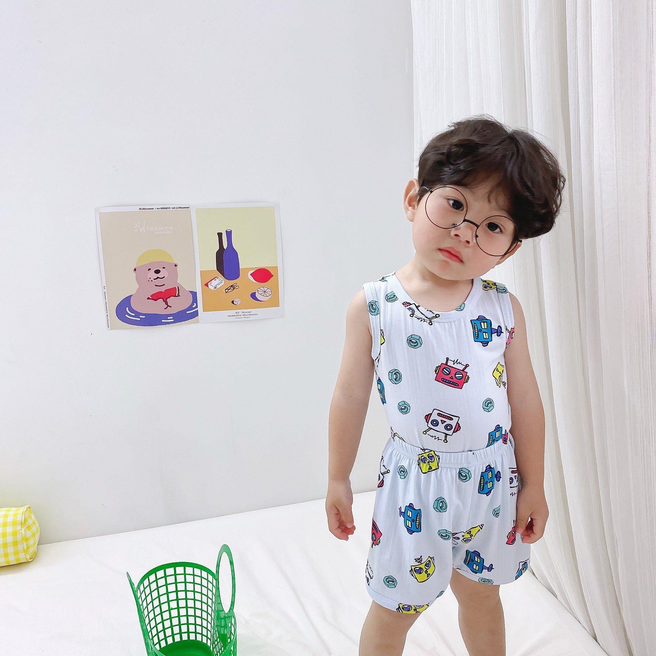 Cartoon Printed Summer Sleeveless Playset