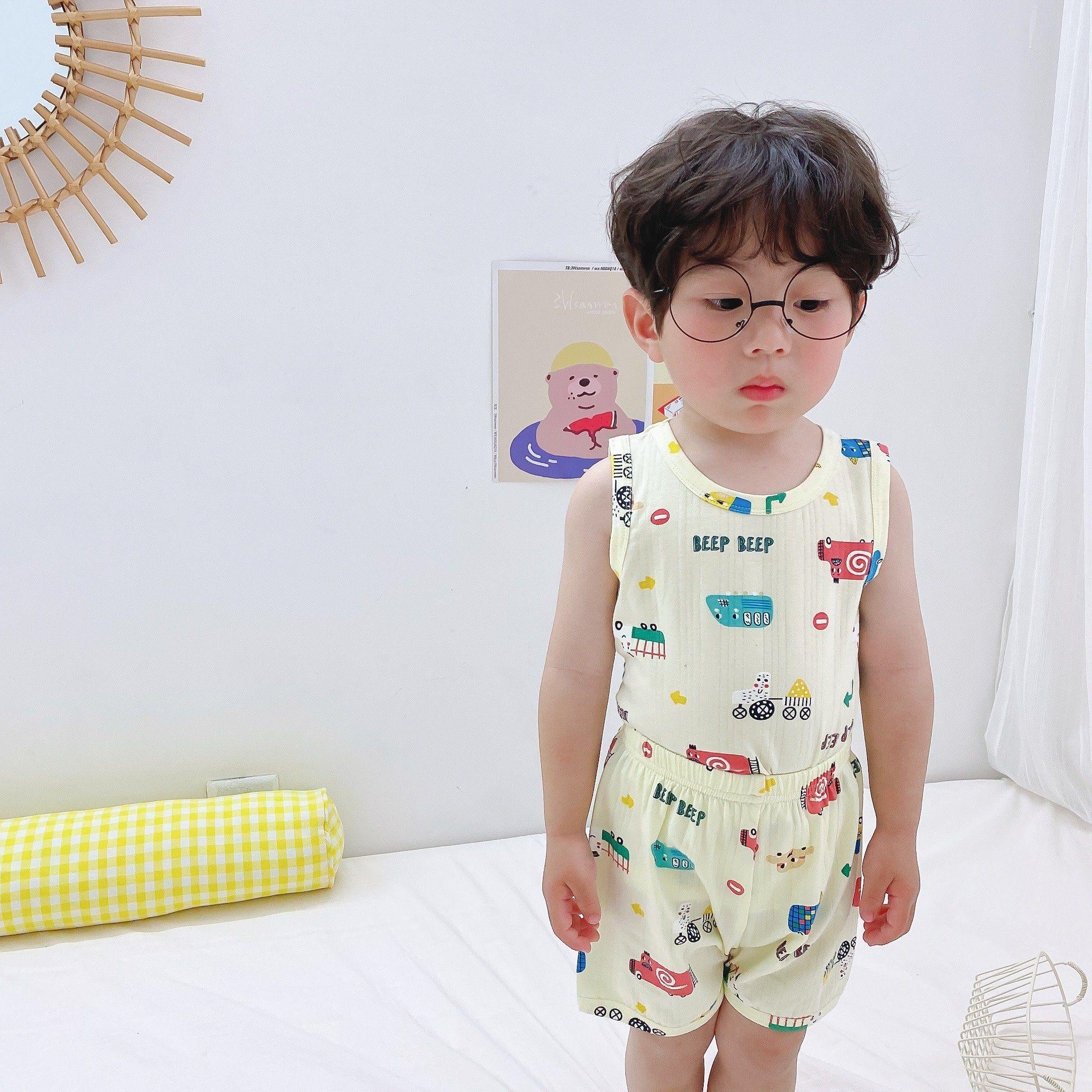 Cartoon Printed Summer Sleeveless Playset