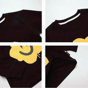 Smiley Flower Face Printed Top - MomyMall