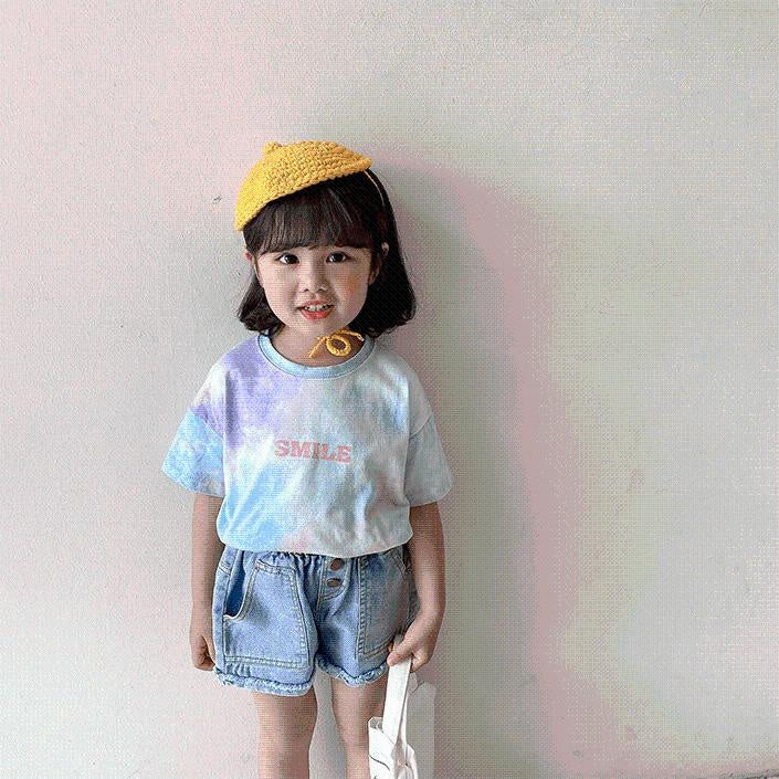 Smile Galaxy Tie-Dye Tee - MomyMall