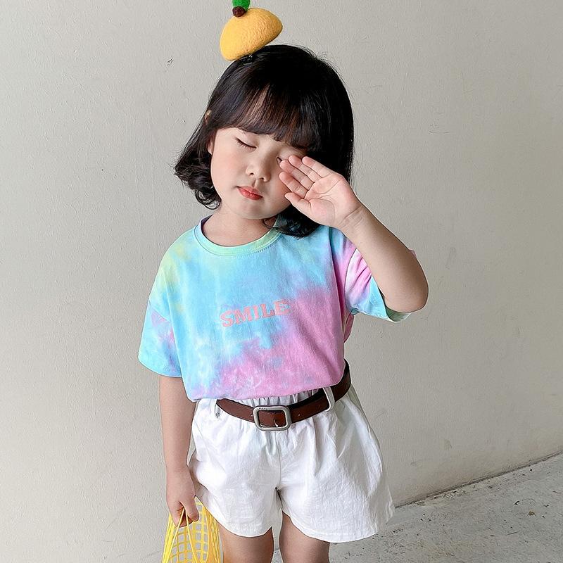 Smile Galaxy Tie-Dye Tee - MomyMall 2-3 Years / Pink