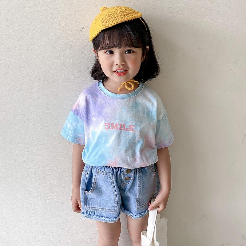 Smile Galaxy Tie-Dye Tee - MomyMall 2-3 Years / Purple