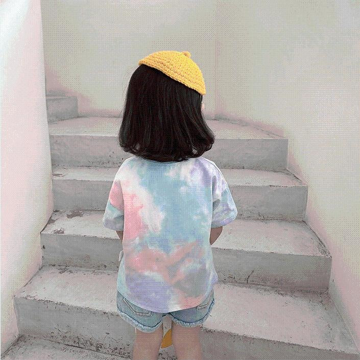 Smile Galaxy Tie-Dye Tee - MomyMall