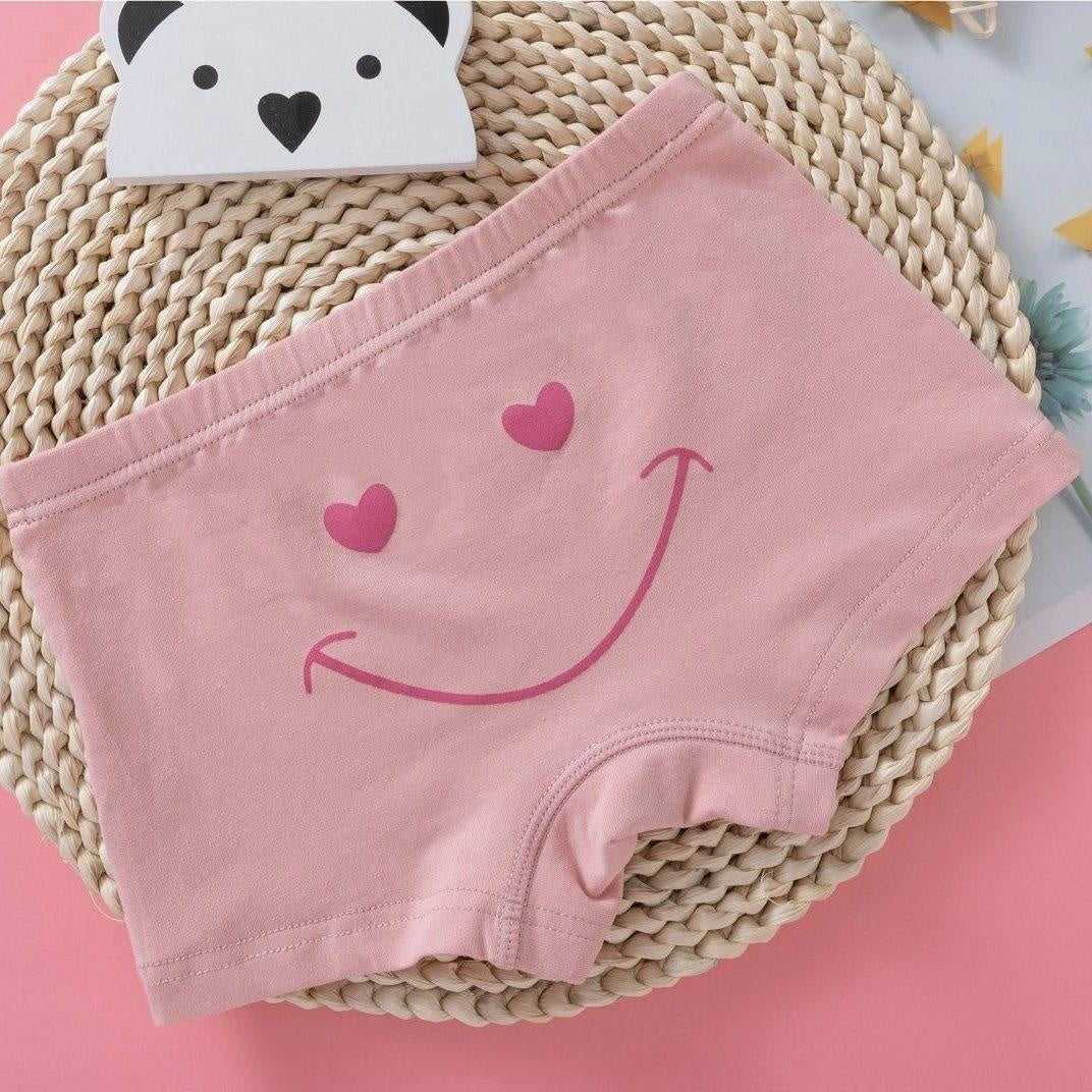 Smiley Face Cotton Boy Shorts [Set of 5] - MomyMall