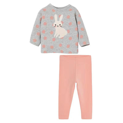 Snow Bunny Patch Long Sleeve Set - MomyMall 2-3 Years