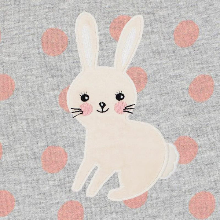 Snow Bunny Patch Long Sleeve Set - MomyMall