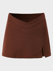 Solid Casual Skirts