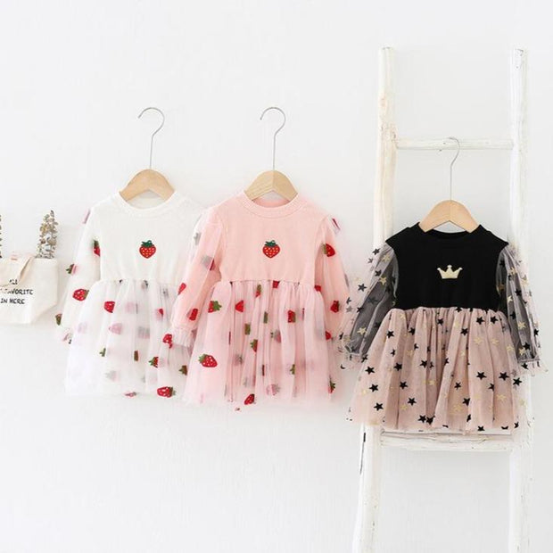 Strawberry & Stars Tulle Dress - MomyMall