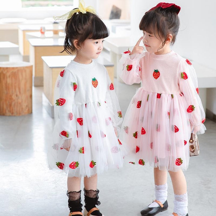 Strawberry & Stars Tulle Dress - MomyMall
