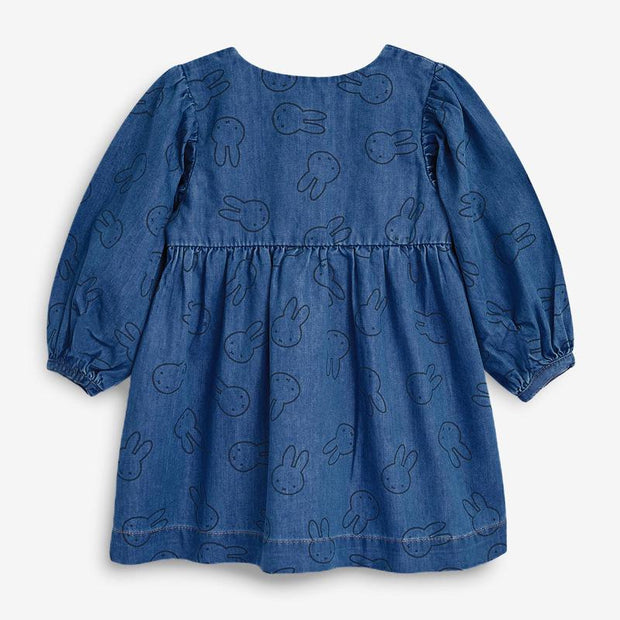 Sunflower Miffy Buttoned Denim Dress by MomyMall Sunflower Miffy Buttoned Denim Dress by MomyMall