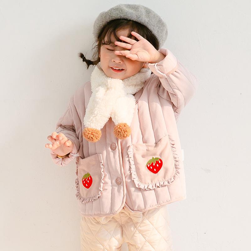 Sweet Strawberry Padded Jacket - MomyMall