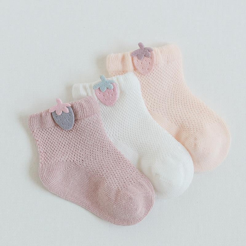 Sylvie Summer Kids Socks [Set of 3]