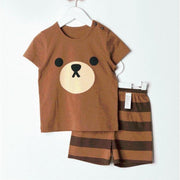 Organic Cotton Teddy Bear Summer Playset - MomyMall 2-3 Years / Brown