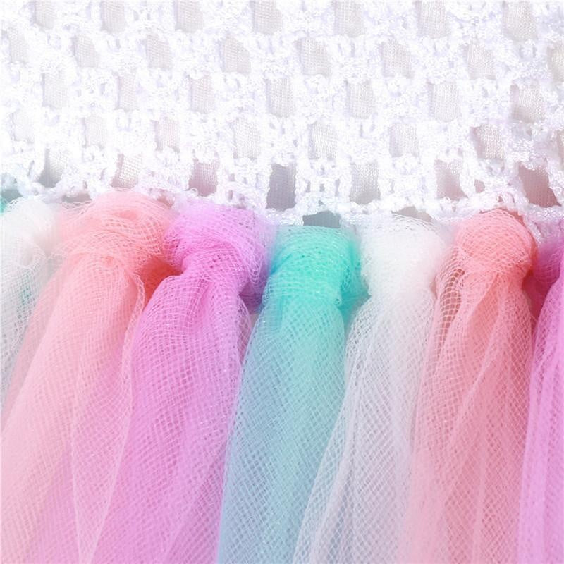 Girls Sweet Flower Princess Lace Tutu Party Dress - MomyMall