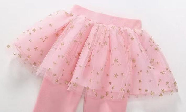 Twinkle Stars Tutu Skirt Leggings - MomyMall