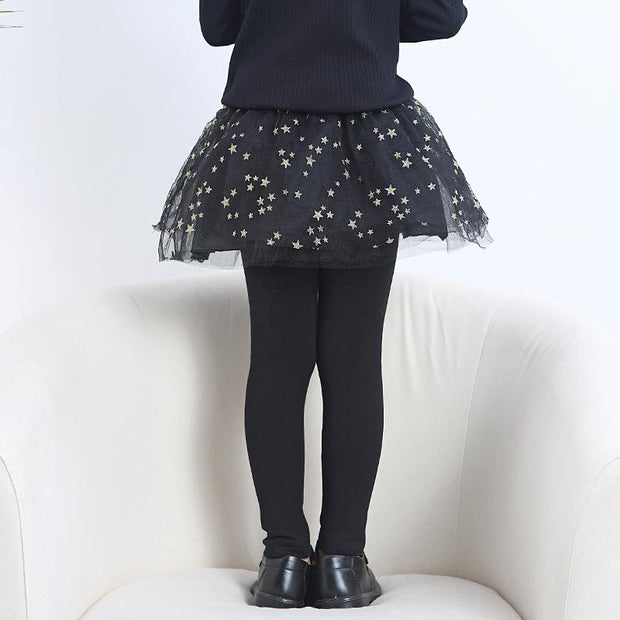 Twinkle Stars Tutu Skirt Leggings - MomyMall