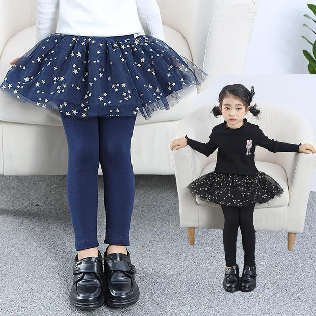 Twinkle Stars Tutu Skirt Leggings - MomyMall