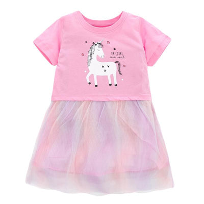 Unicorn Rainbow Tulle Dress - MomyMall 2-3 Years