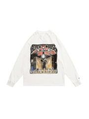 Unisex Loose Fit Cross Graphic Sweatshirt - MomyMall