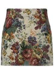 Vintage Französischer Blumenrock