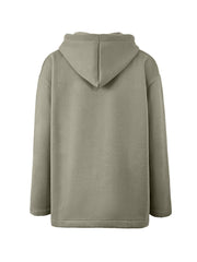 Vintage Star Patch Baggy Zip Up Hoodie - MomyMall