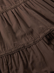 Vintage Tiered Midi Skirt - MomyMall